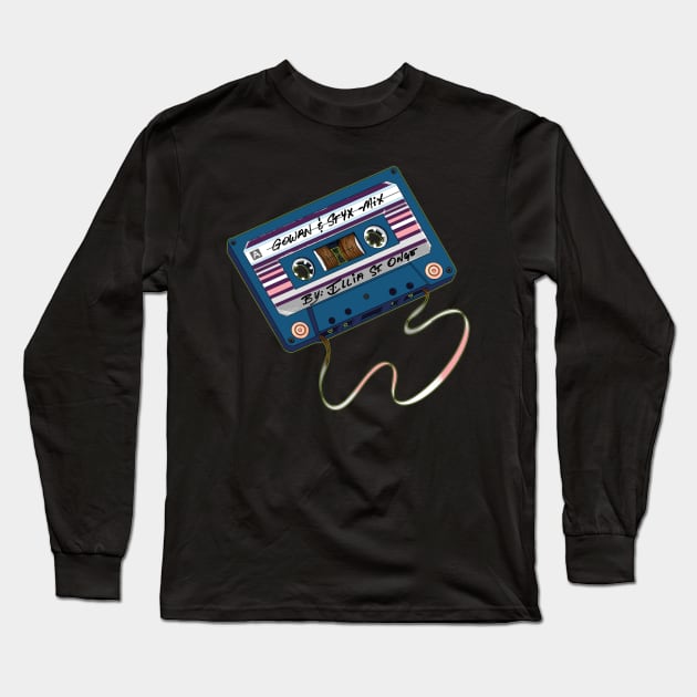 Gowan n Styx Mix Tape Long Sleeve T-Shirt by Signalsgirl2112